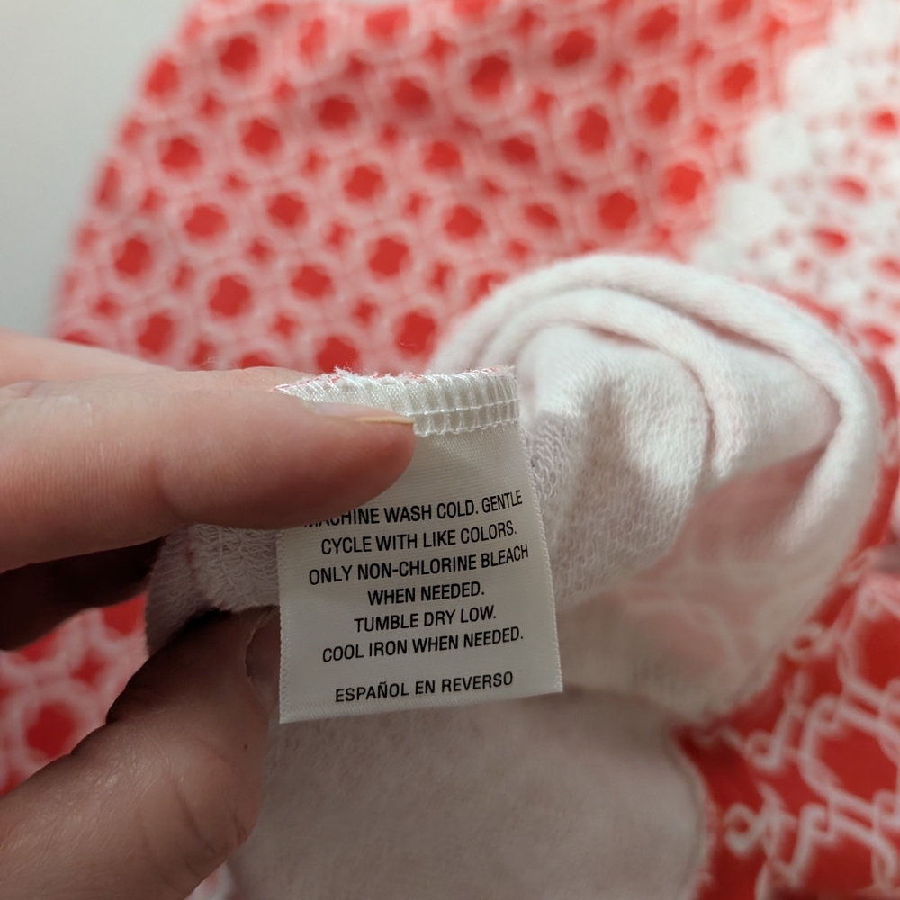 Charter Club Red and White Patterned Dress - Picture 7 of 8